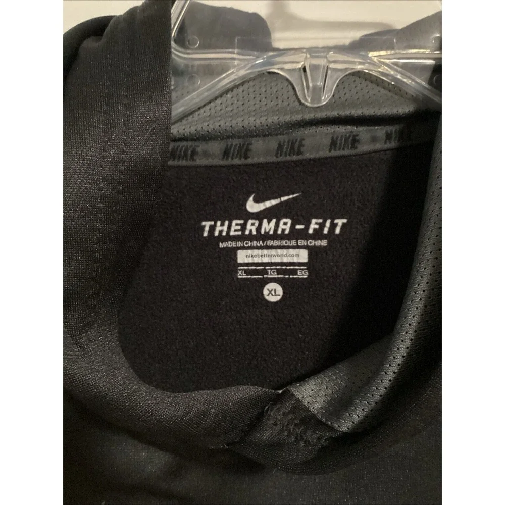Nike Therma-Fit Black/Gray Pullover Hoodie Polyester Youth Size XL